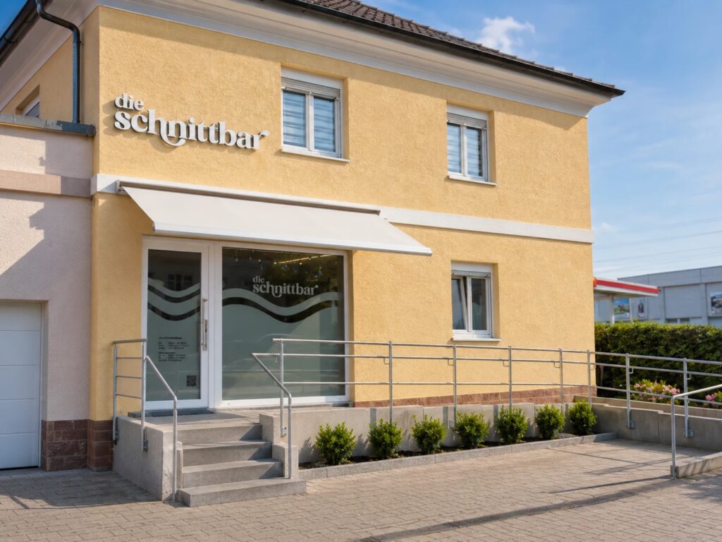 die schnittbar – Salonfassade in Heidelberg-Pfaffengrund